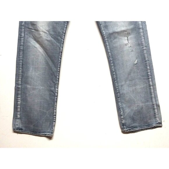 Projek Raw Mens Blue Jeans faded Slim Fit 34Wx32 Straight ProjekRaw distressed - Picture 6 of 11